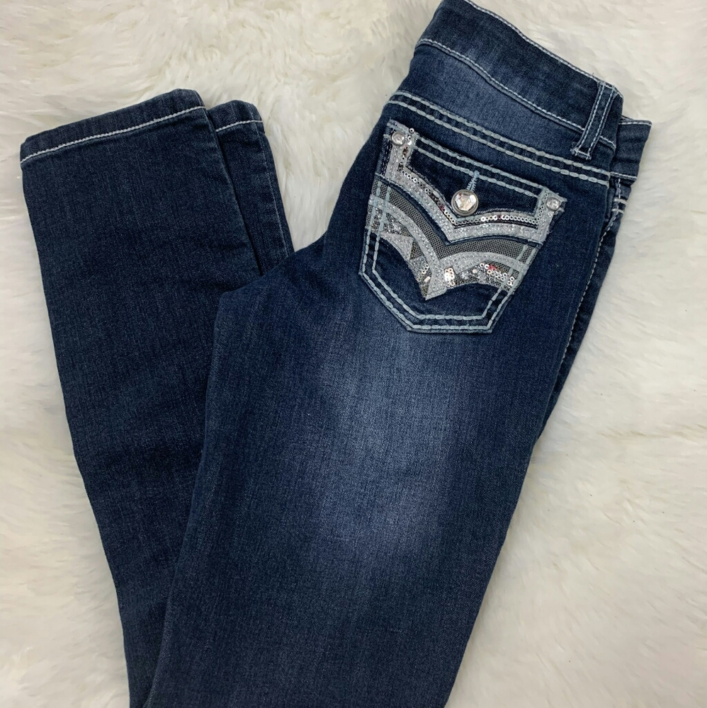 Navy blue kids jeans